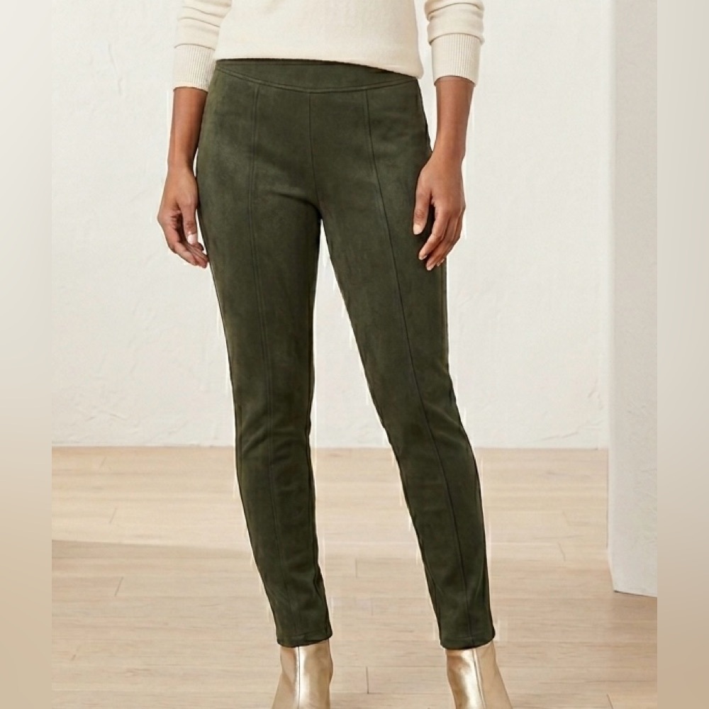 Old Navy Stevie Leggings Women's Size Small Green Velvet NWOT